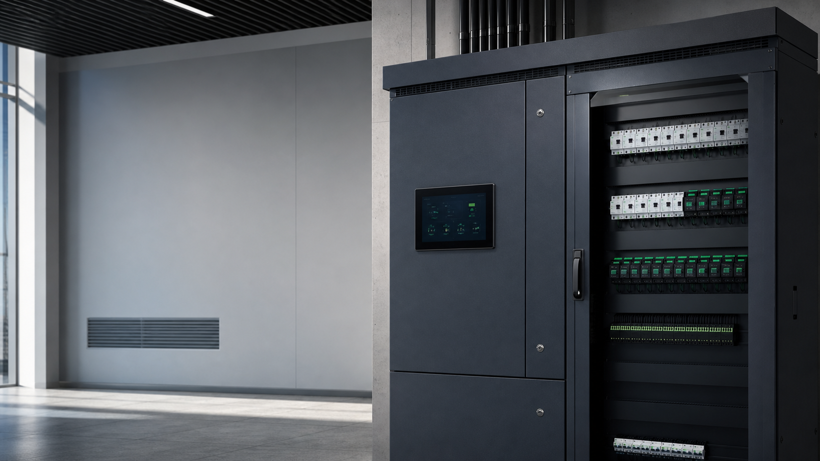 Цифровой электрощит XIOT-ENERGY с панелью управления и интеллектуальными автоматами CHINT NB2 Smart